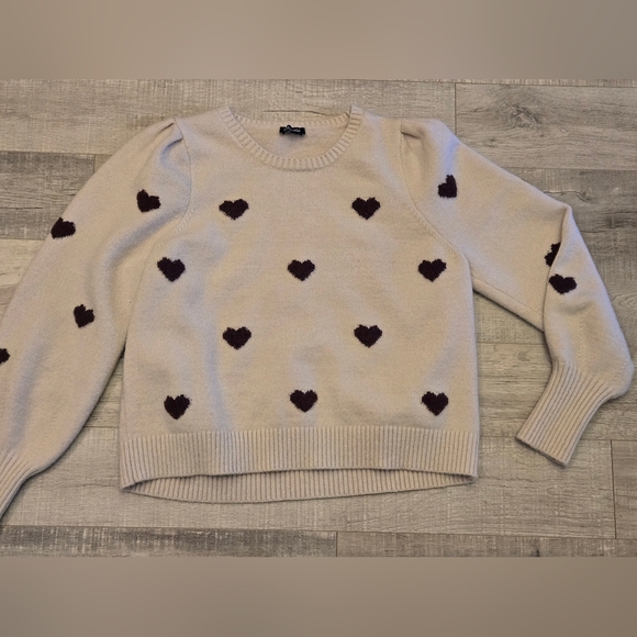 Splenid Heart Sweater Super Soft Size Women's XL - Picture 6 of 15